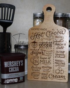 Hot Chocolate Engraved Cutting Board