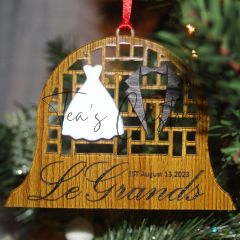 Personalized Faux Wood Acrylic Ornament