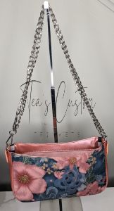 Peach & Sage Floral Serai Handbag